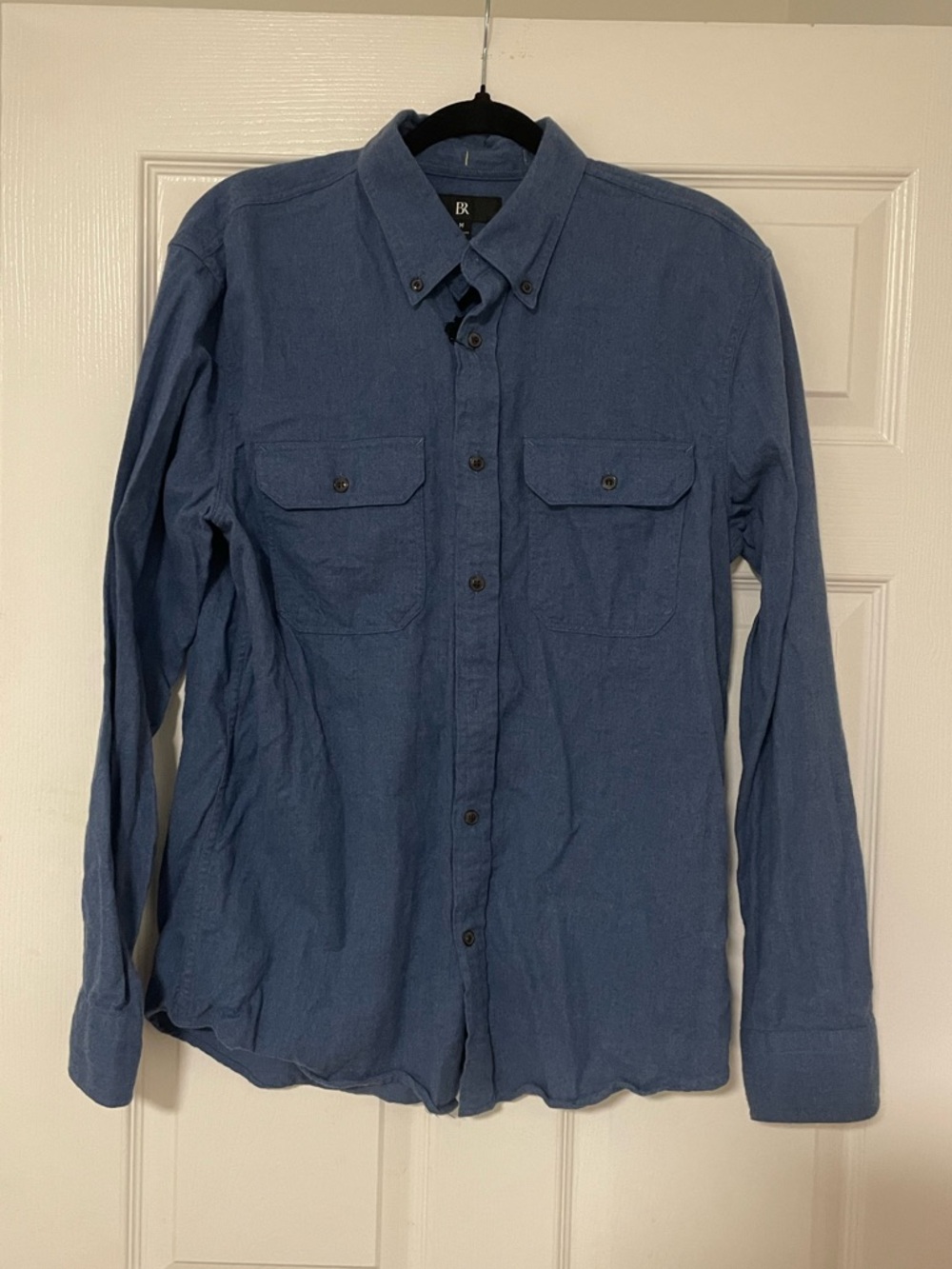 Men's Banana Republic 100% Cotton Blue Button-Down